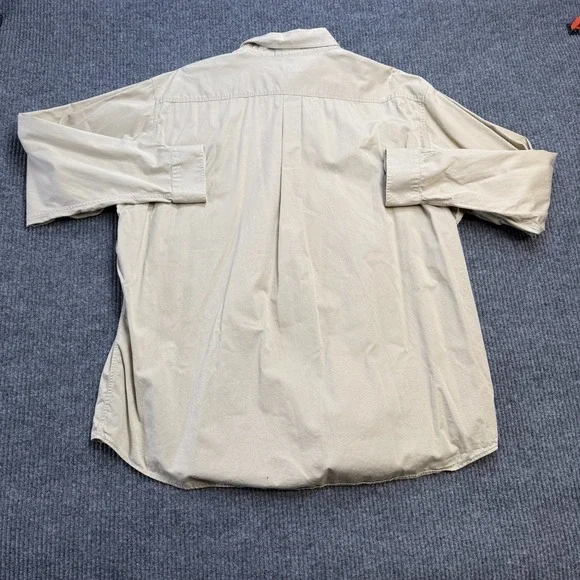 Brooks Brothers Shirt Mens 2XL Beige Khaki Twill 346 Button Down Classic Casual - Picture 6 of 8